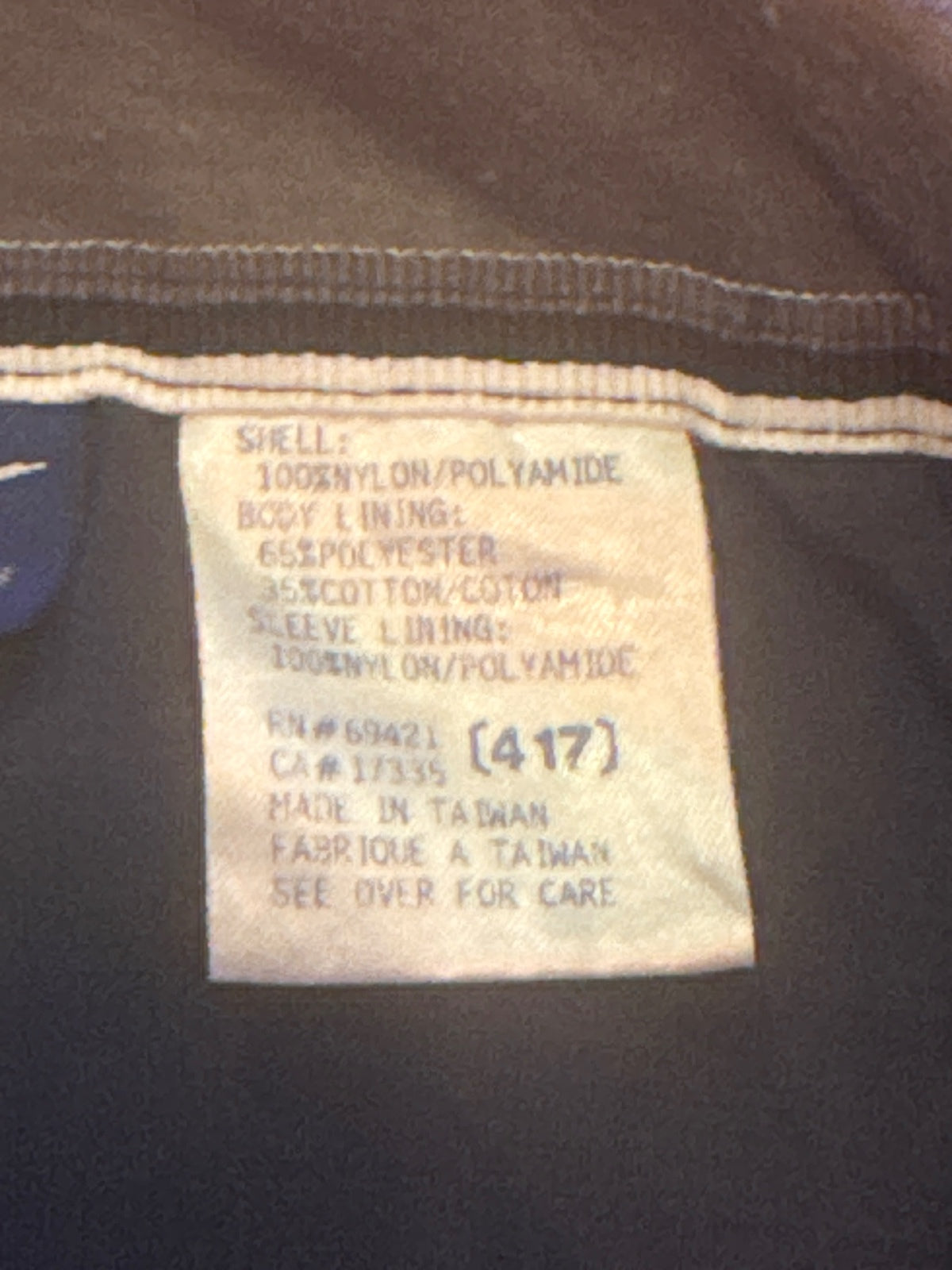 Vintage Reebok Navy Full Zip Sports shell jacket – product photograph 7 of 7