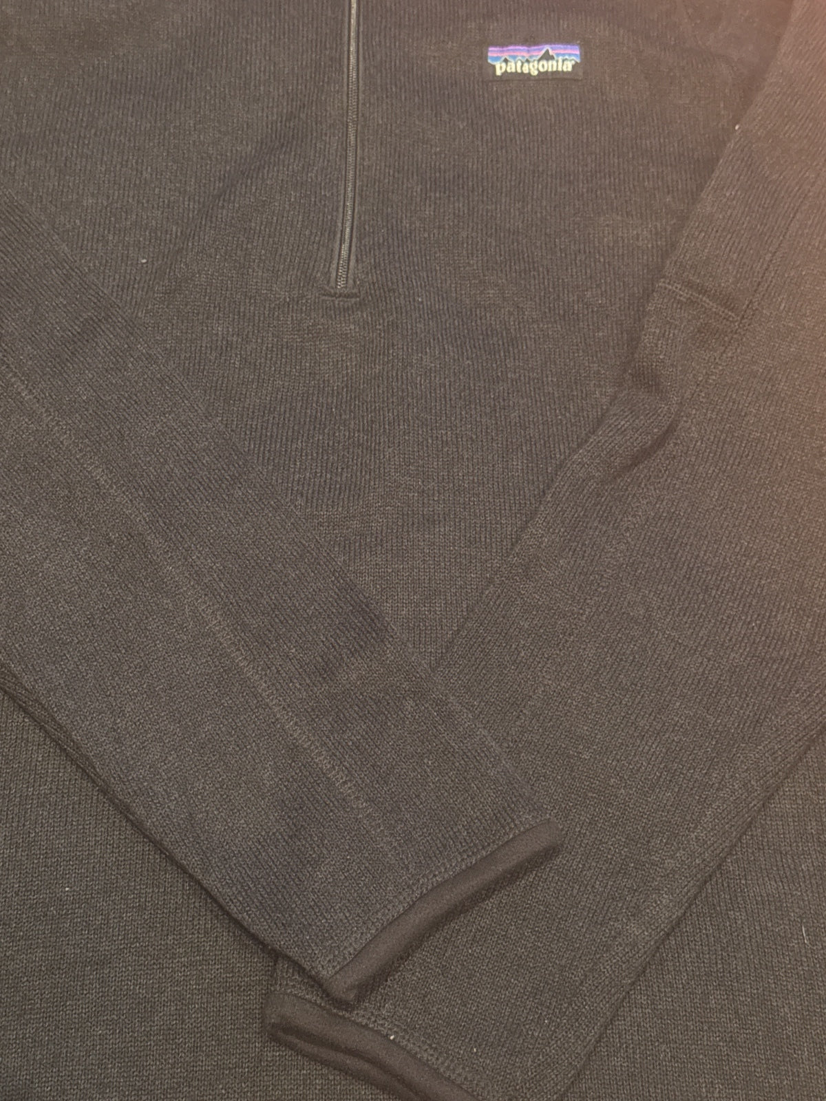 Patagonia Men's Black Half-Zip Fleece Pullover Size L