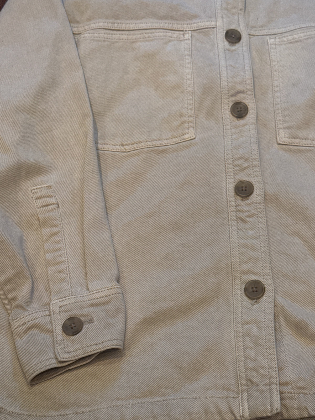 GAP women's beige button-up overshirt jacket size XS - product photo 5 of 6