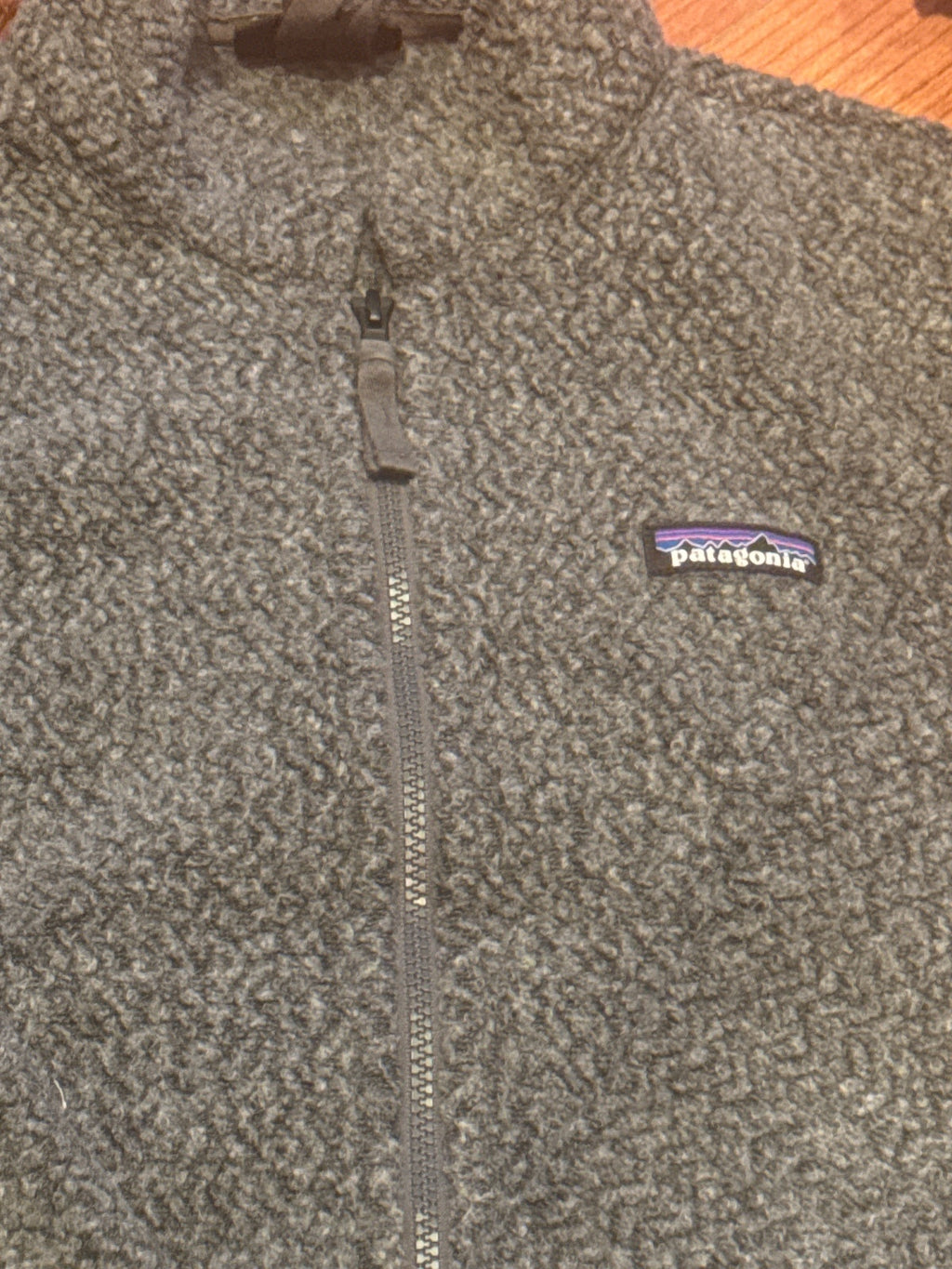 Patagonia Gray Fleece Zip-Up Jacket Size Large