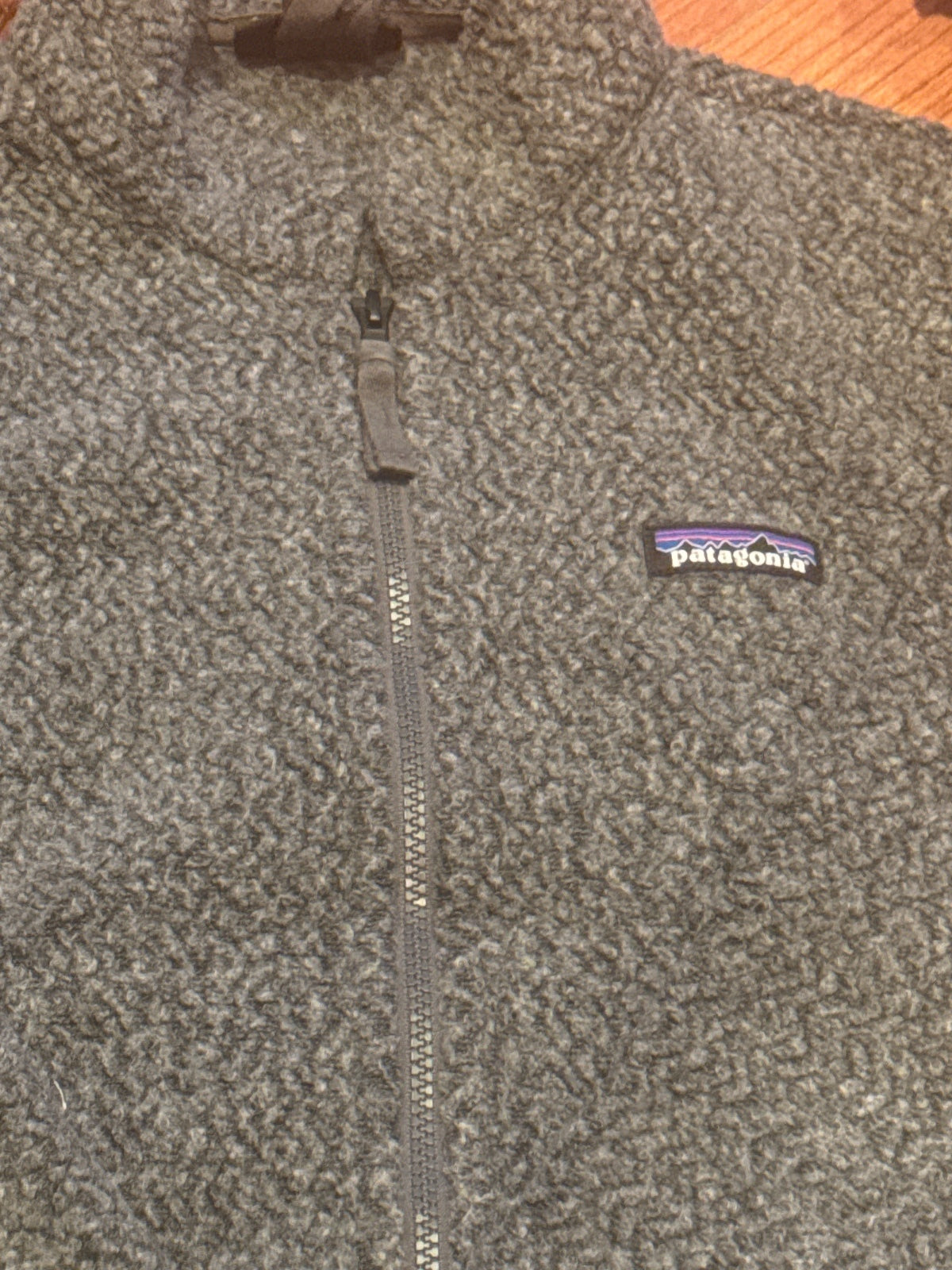 Patagonia Gray Fleece Zip-Up Jacket Size Large