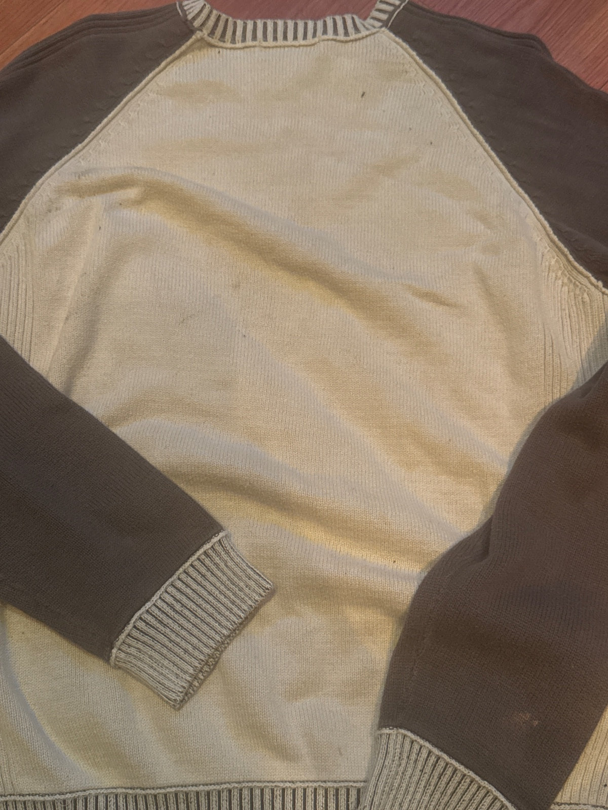 Calvin Klein Jeans Two-Tone Knit Sweater Large - detail image 5