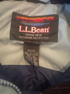 L.L.Bean light green hooded winter jacket with front zip, hood and elastic cuffs – garment photo 7 of 10