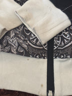 Adidas Black & White Patterned Track Jacket - Size 38, product image 5 of 9