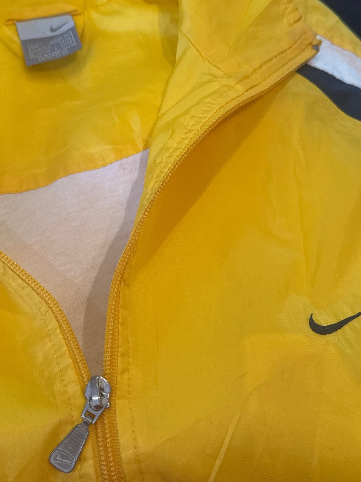Vintage embroidered Nike Yellow and Black Track Jacket