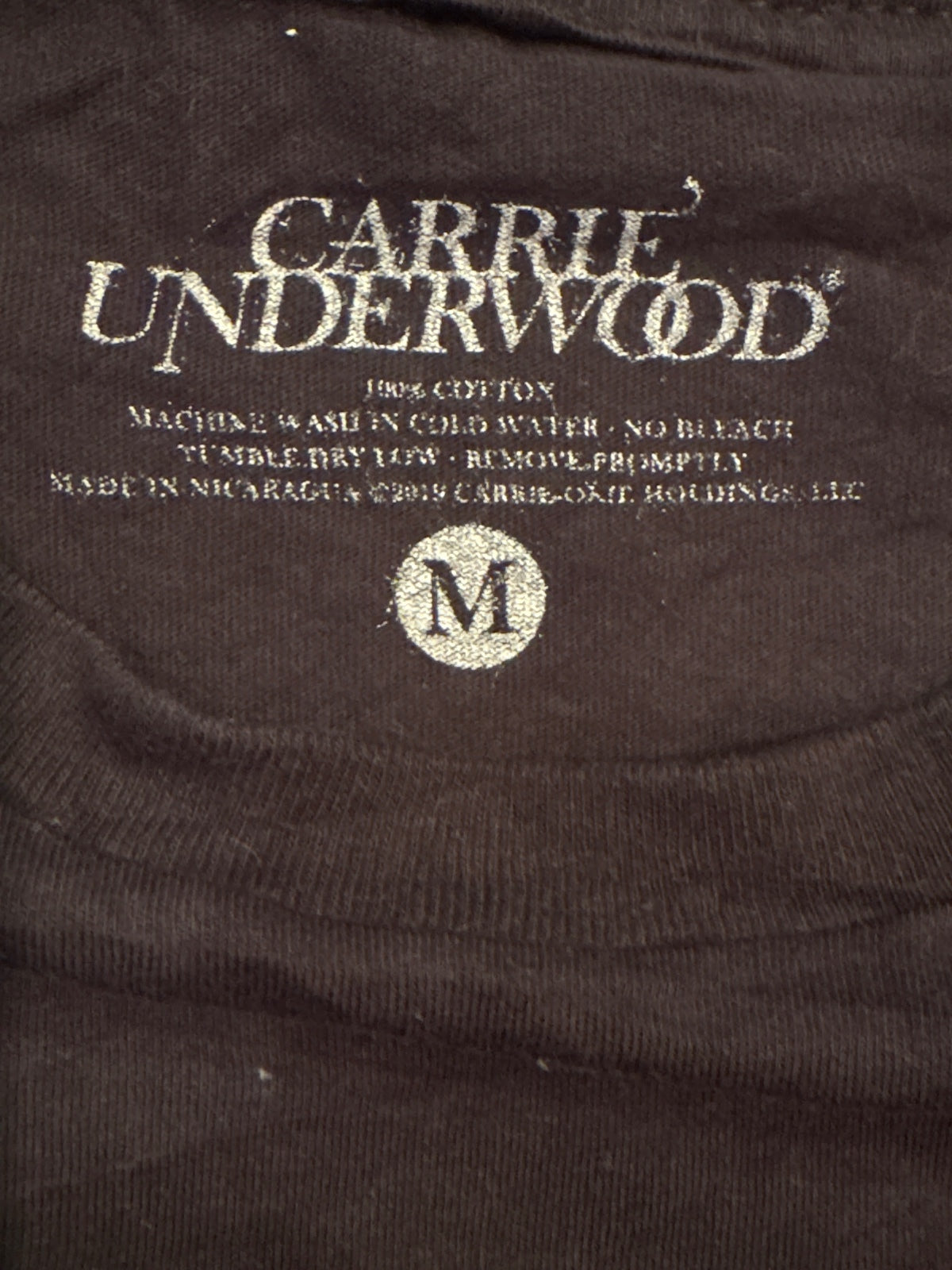 Carrie Underwood The Cry Pretty Tour 360 Black Graphic TShit
