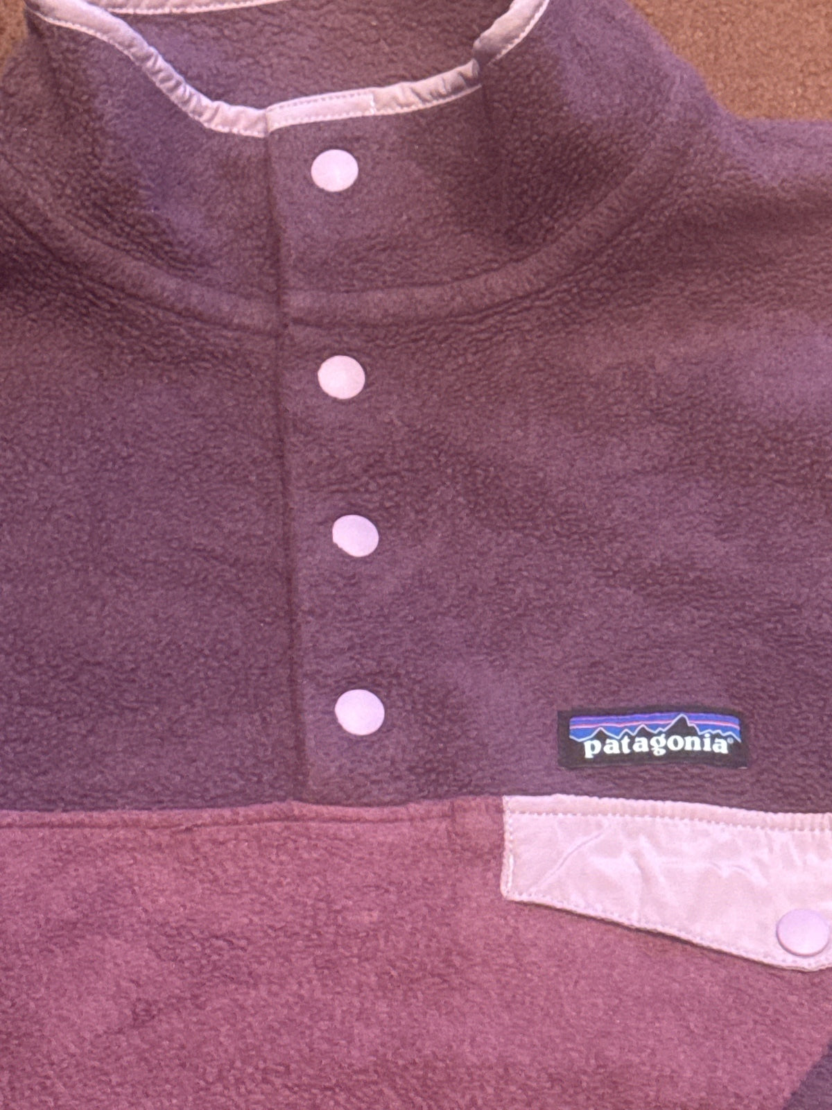 Patagonia Synchilla Fleece Pullover Medium Purple and Pink