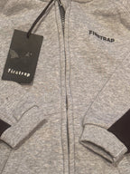Firetrap Grey Marl Zip-Up Hooded Sweatshirt – product photograph 2 of 4