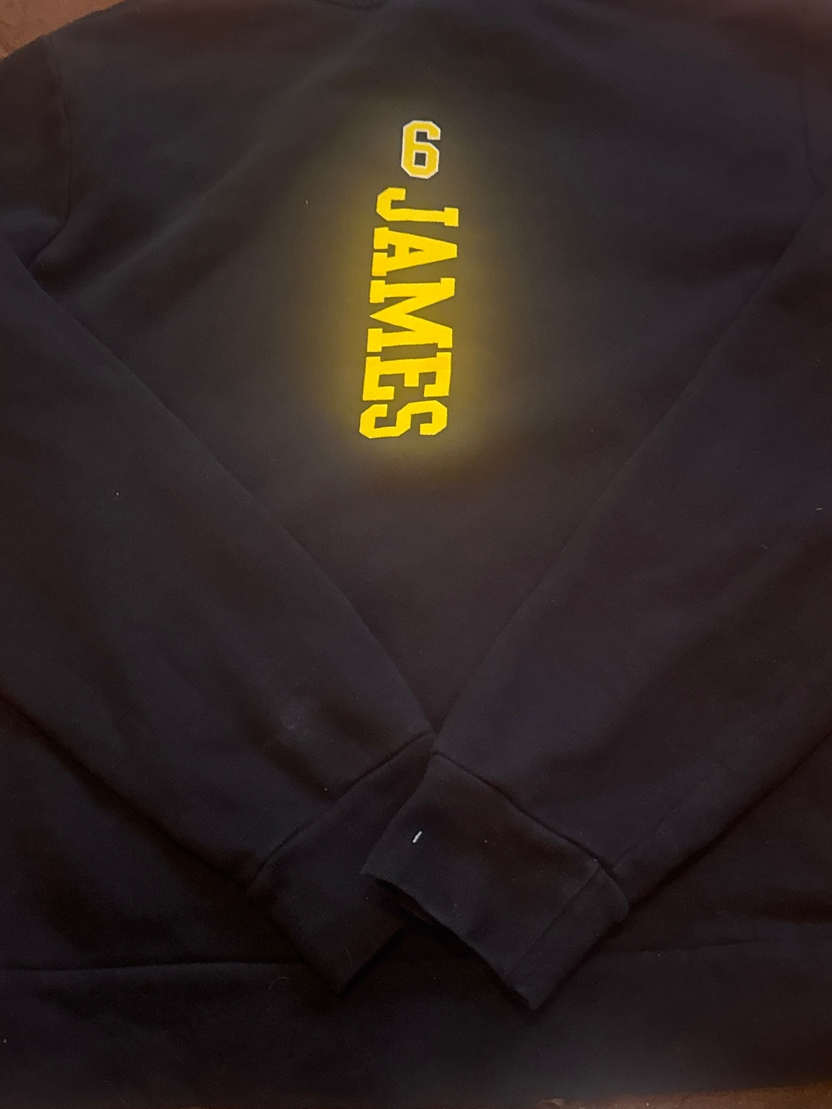 Los Angeles Lakers Black Hoodie with LeBron James 6 Print - detail image 5