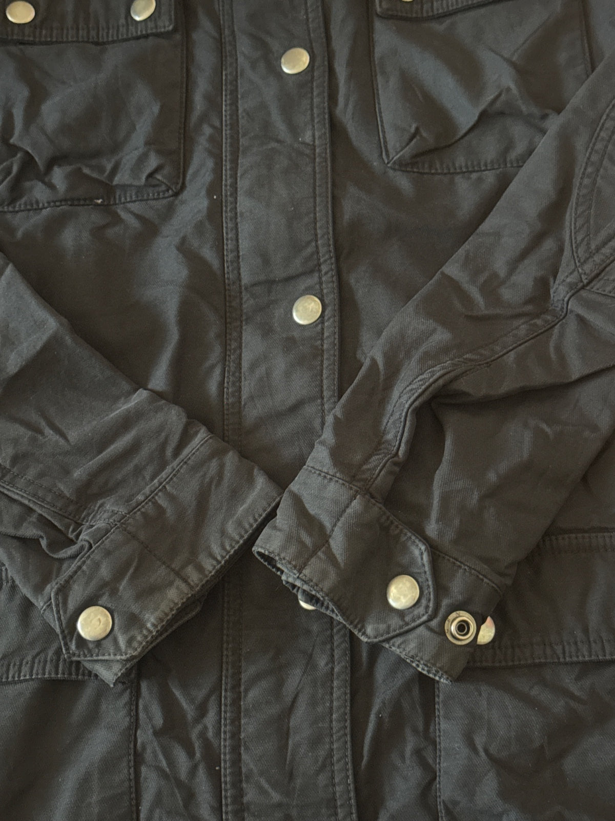 Polo Jeans Co. Ralph Lauren Black Cotton Nylon Jacket Medium - detail image 2