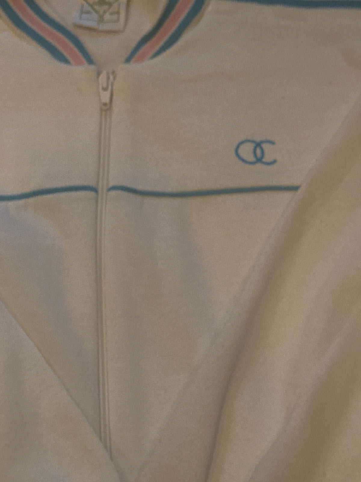 Vintage ladies Open Champions tennis White Zip-Up Jacket - detail image 5