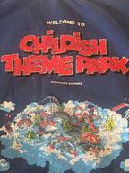 Childish Theme Park Hoodie with Popcorn Sleeve Embroidery - detail image 7