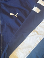 Puma Vintage Navy Blue Track Jacket with White and Light-Teo