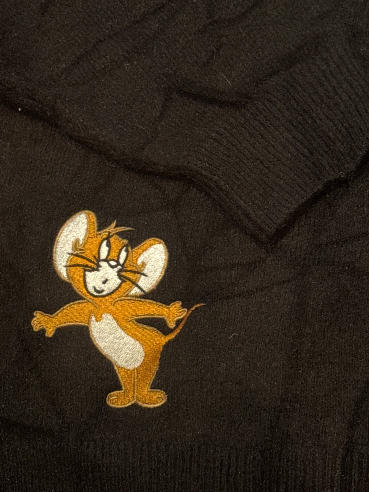 Tom and Jerry Black Sweater with Character Graphics XL — product photograph 4 of 6