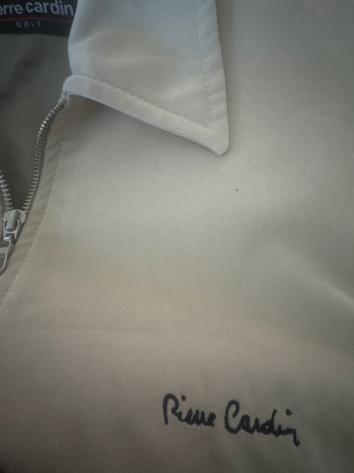 Pierre Cardin golf Beige Zip-Up Jacket — product photograph 6 of 8