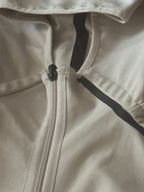 Adidas White Hooded Full-Zip Jacket with Sleeve Logo