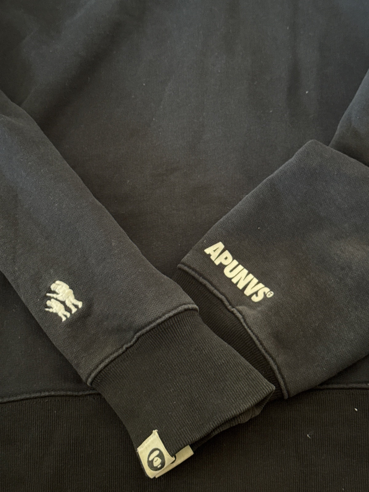 AAPE by A Bathing Ape Black Camo-Hood Zip Hoodie - L, product image 8 of 9