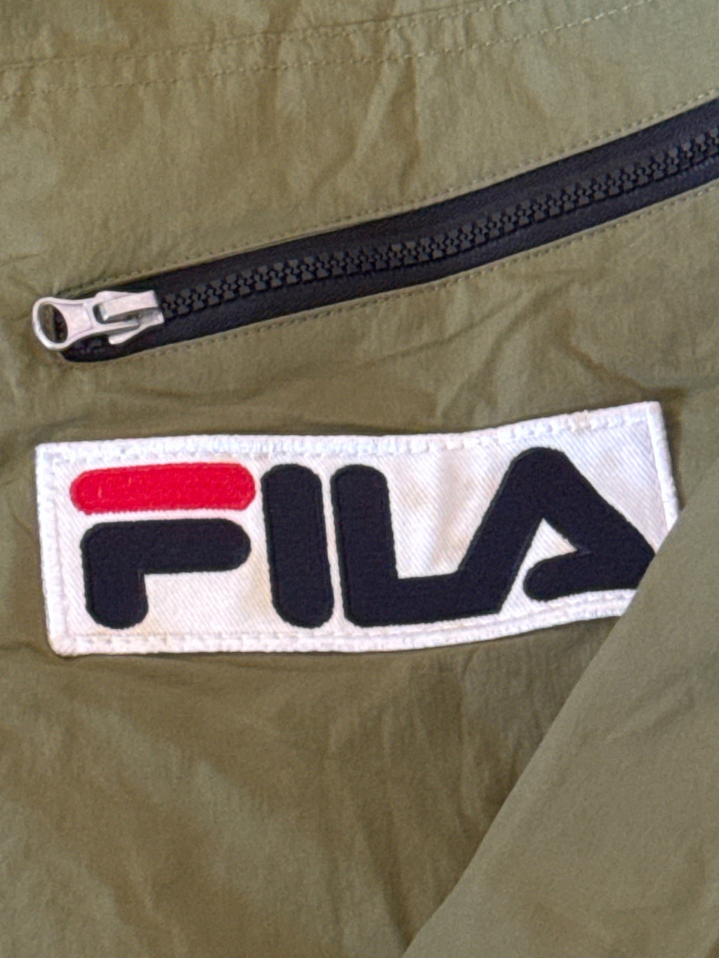 FILA Olive Green Lightweight Zip-Up Jacket - M, product image 6 of 9