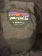 Patagonia Women's Small Black Jacket with Fireball Whisky Em