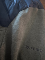 Ruffino navy quilted jacket with grey knit sleeves XL, product image 6 of 7