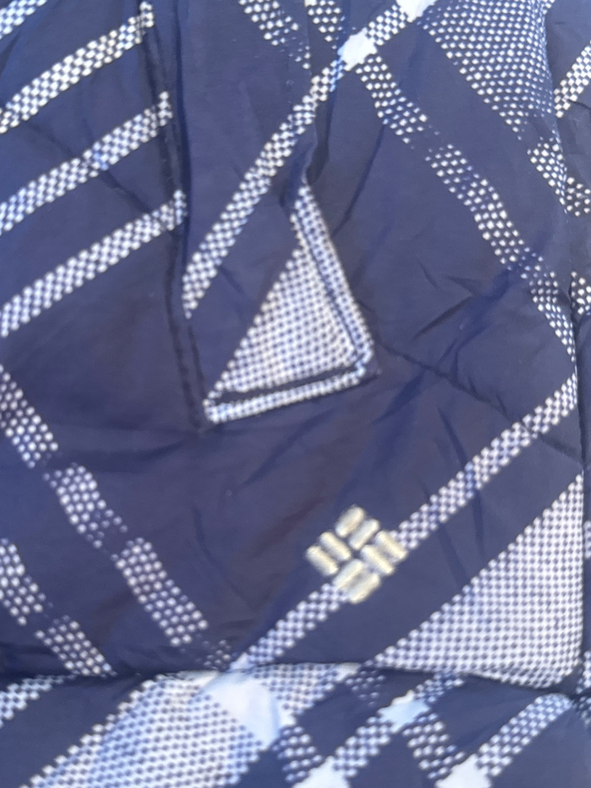 Columbia Kids' Blue Plaid Winter Jacket with Faux Fur Hood,