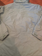 L.L.Bean light green hooded winter jacket with front zip, hood and elastic cuffs – garment photo 5 of 10
