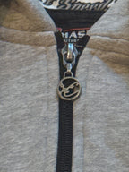 Chase Authentics Grey Zip-Up Hoodie with Black Drawstrings & - detail image 4