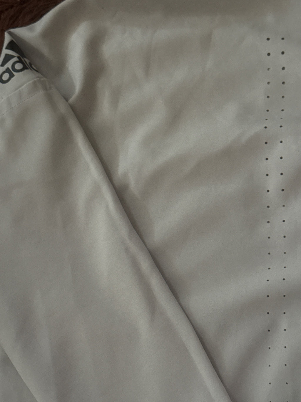 Adidas White Hooded Full-Zip Jacket with Sleeve Logo