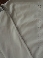 Adidas White Hooded Full-Zip Jacket with Sleeve Logo