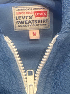 Levi's Blue Fleece Full-Zip Hooded Sweatshirt – product photograph 7 of 8