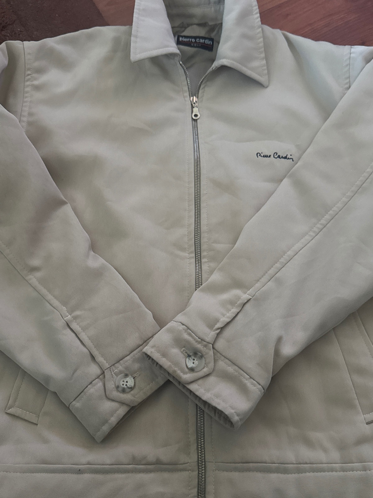 Pierre Cardin golf Beige Zip-Up Jacket — product photograph 3 of 8