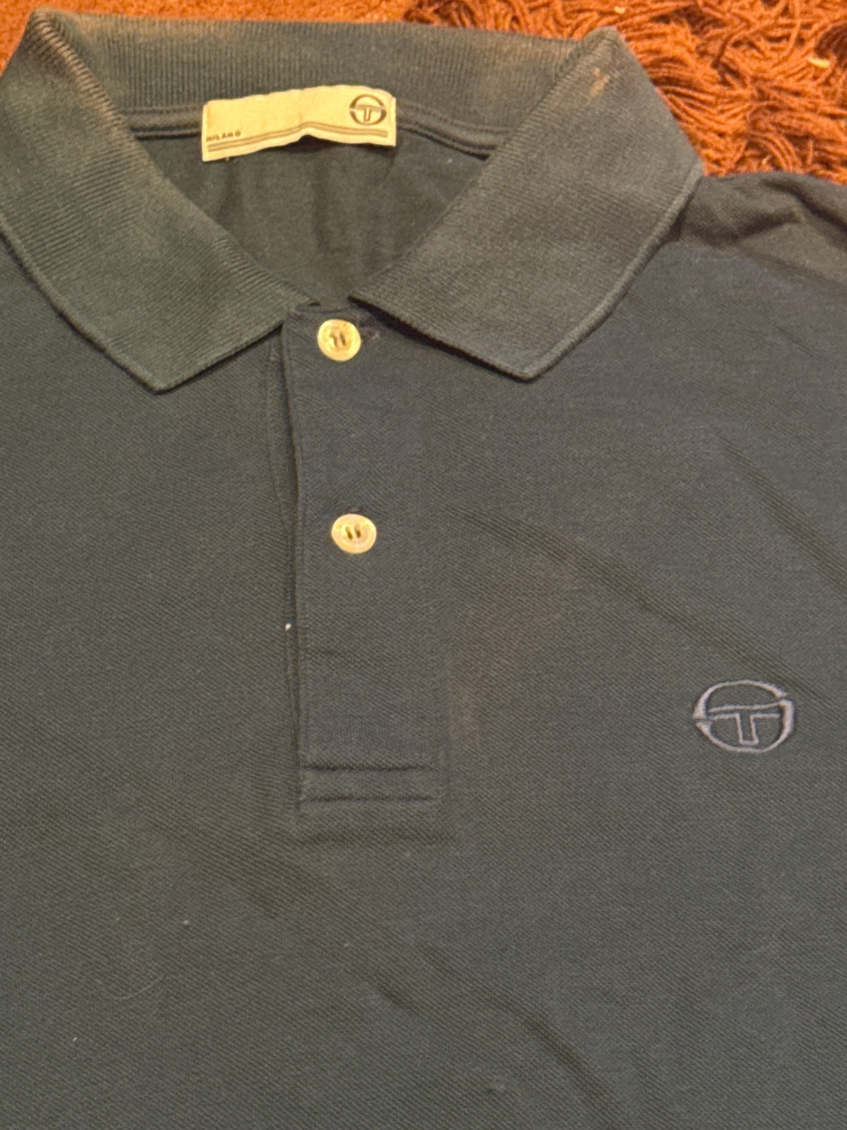 Sergio Tacchini Milano Navy Blue Polo Shirt - detail image 3