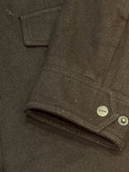 Guess Black Military Style Wool Blend Jacket XL