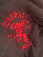 Patagonia Women's Small Black Jacket with Fireball Whisky Em