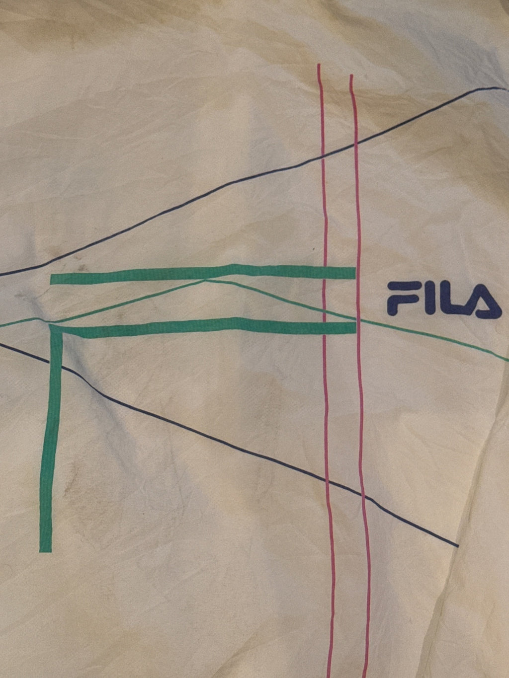 Rare Vintage Fila White Windbreaker Jacket with Retro Logo - detail image 7