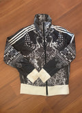 Adidas Black & White Patterned Track Jacket - Size 38, product image 1 of 9