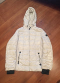Nautica Water Resistant Hooded Puffer XL off White