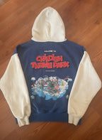 Childish Theme Park Hoodie with Popcorn Sleeve Embroidery - detail image 2