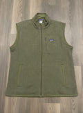 Patagonia Men's Fleece Vest Size L Green Polyester