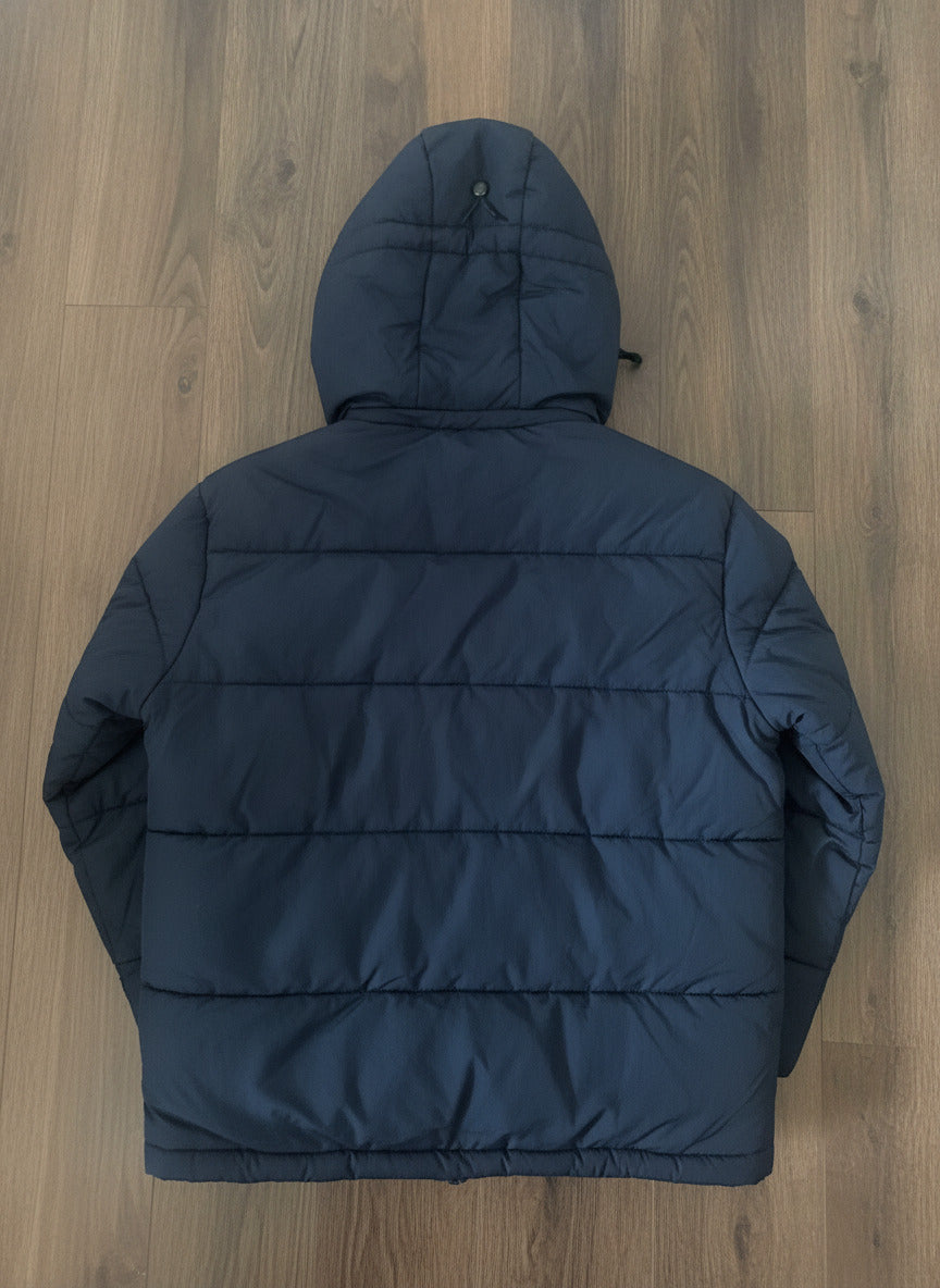 Zara Navy Blue Puffer Jacket with Hood, Size M - detail image 3