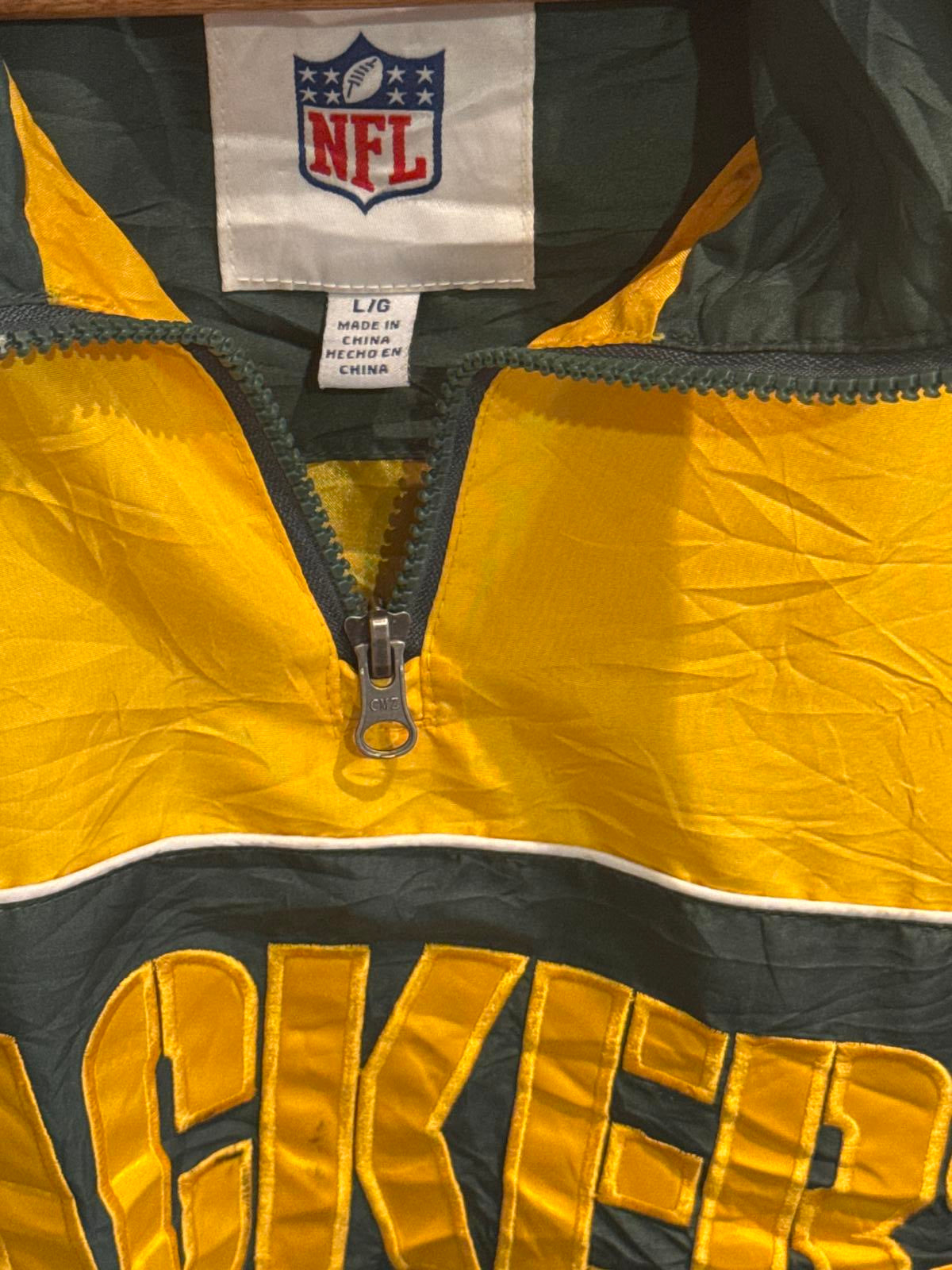 Green Bay packers NFL windbreaker
