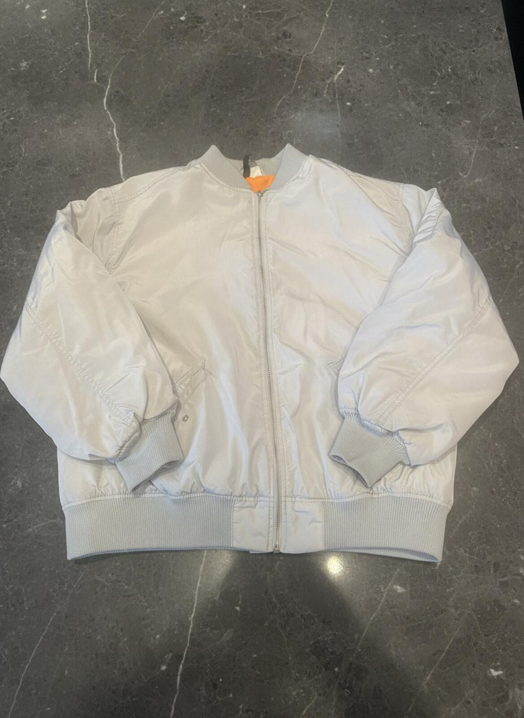 Light Grey Bomber Jacket Size Small