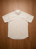 Lacoste Beige Short Sleeve Button-Up Shirt – actual item photograph
