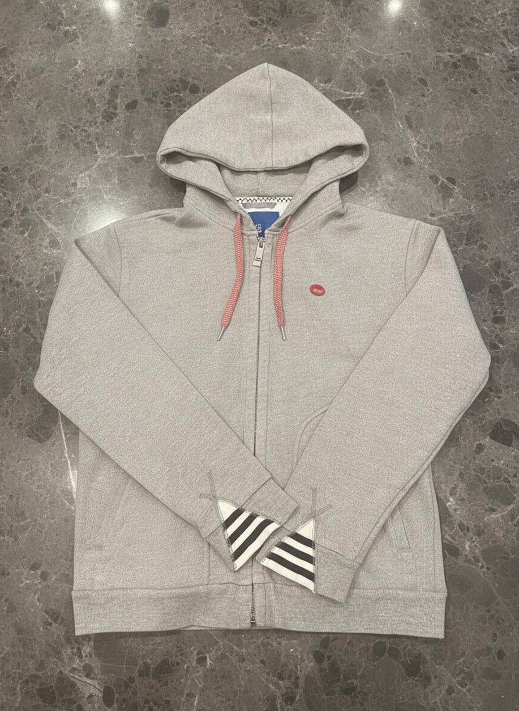 adidas Originals Grey Full Zip Hoodie Size S
