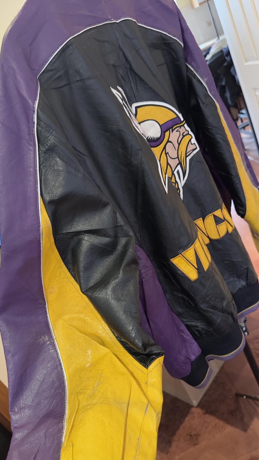 NFL Minnesota Vikings sports jacket fully embroidered