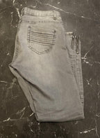 Denim Co. Grey Zip Detail Skinny Jeans UK 14