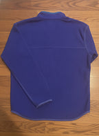Patagonia Men's Purple Fleece Pullover with Mesh Pocket, Zip