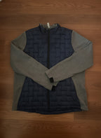 Ruffino navy quilted jacket with grey knit sleeves XL, product image 1 of 7