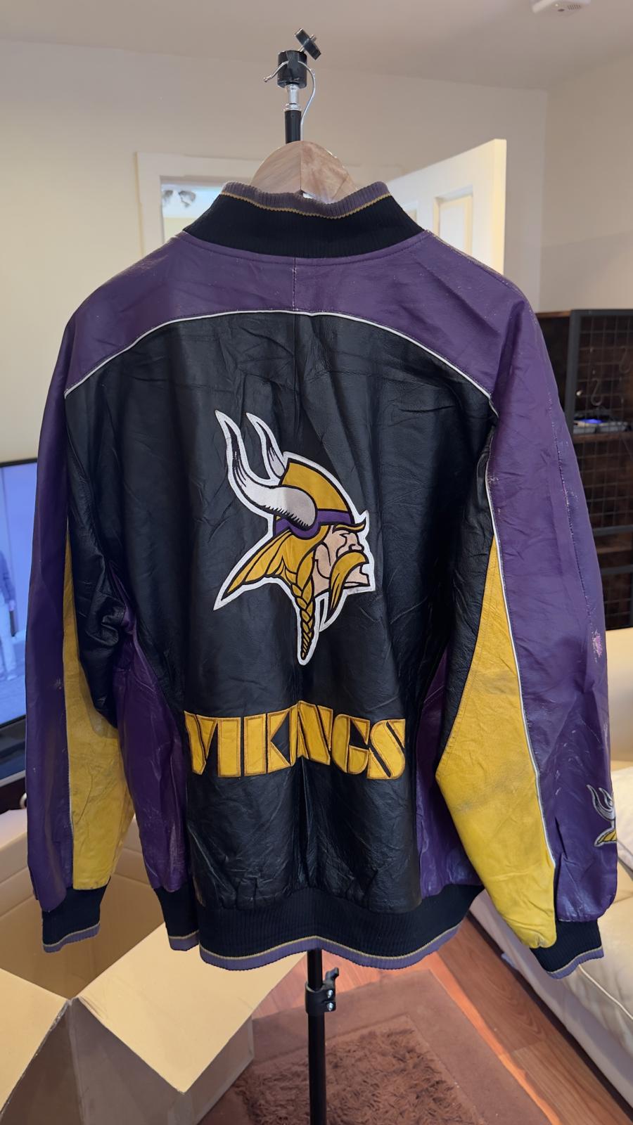NFL Minnesota Vikings sports jacket fully embroidered