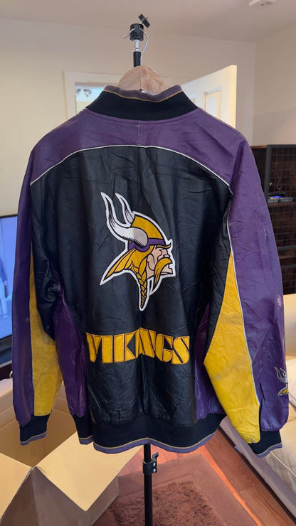 NFL Minnesota Vikings sports jacket fully embroidered